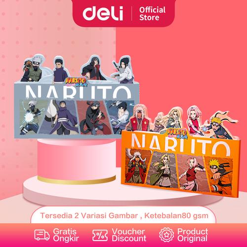 [EZO.7002243] Deli Sticky Notes / Memo Tempel 120Lembar Dengan 4 Design Naruto 21545