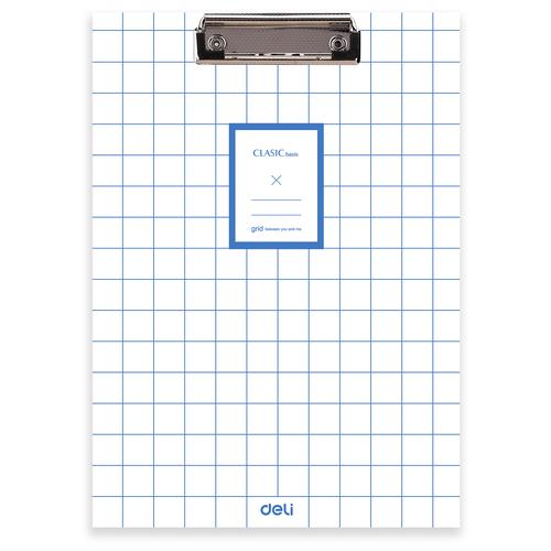 [EZO.7002291] Deli Clip Board / Papan Jalan Design Kotak Ukuran A4 EF75502