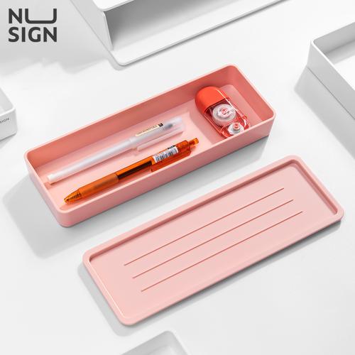[EZO.7002386] Deli Nusign Storage Box / Kotak Pensil Warna Pastel Anti Air NS024