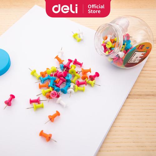 [EZO.7002459] Deli Push Pins / Paku Tusuk Anti Karat Ukuran 23mm E0054