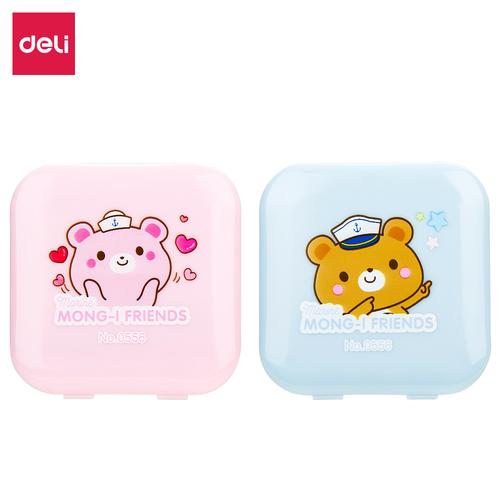 [EZO.7002461] Deli Pencil Sharpener\Rautan Pensil Dengan 3 Ukuran Lubang 0556