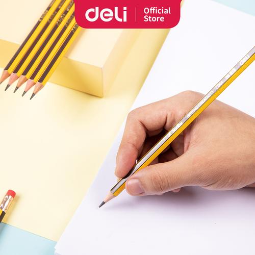 [EZO.7002533] Deli Scribe Graphite Pencil Pensil Grafit 2B isi 12 pcs EC004-2B