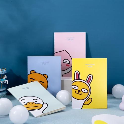 [EZO.7002561] Deli Buku Tulis Series Kakao Friends Karakter Lucu A5 B5 Isi 4pcs/pack