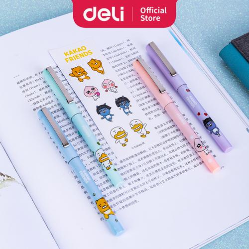 [EZO.7002589] Deli KAKAO FRIENDS Roller pen 5.5 mm 4 PCS/Kotak S860