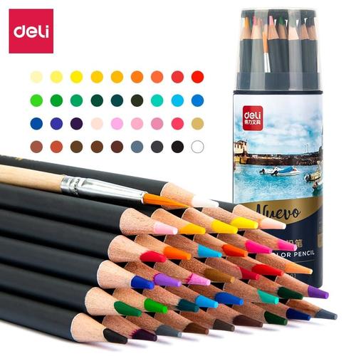 [EZO.7002657] Deli profesional pensil warna 36 warna tahan air 68101