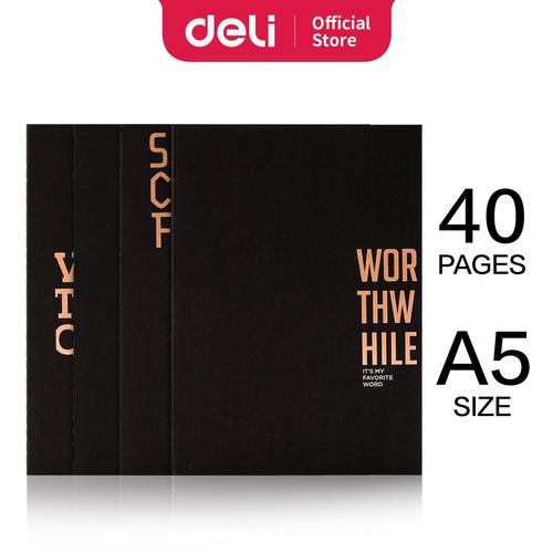 [EZO.7002661] Deli Notebook B5 40 Lembar dengan tepi jahitan sederhana QFB540