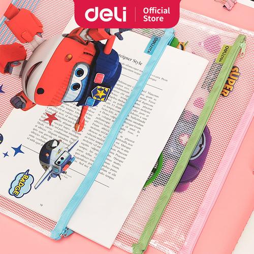 [EZO.7002701] Deli superwings File Bag bahan PVC 0,2MM + 0,5mm A5 12 lembar EZ70502