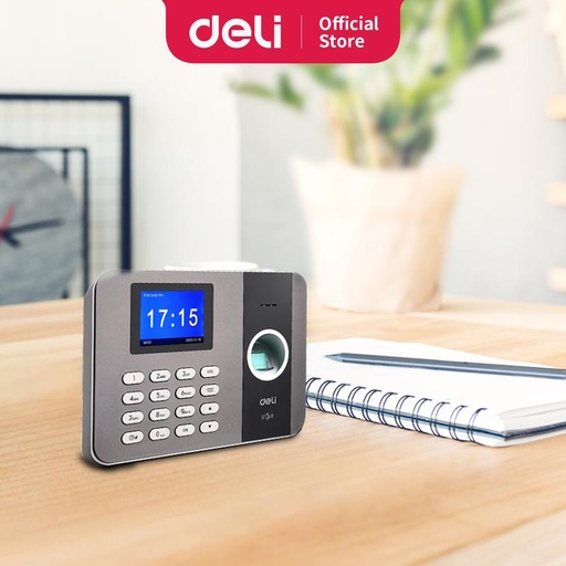 [EZO.7002712] Deli Mesin Absensi Sidik Jari, kapasitas 1000 Sidik Jari E3747