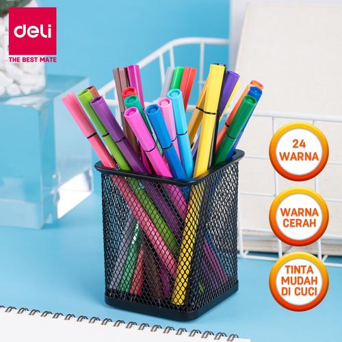 [EZO.7002716] Deli Pensil Cat Air 24 Warna Super Wings Bentuk Hexagonal E10720