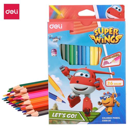 [EZO.7002719] Deli Pensil Warna Kayu 36 warna / box (campuran) EC00830