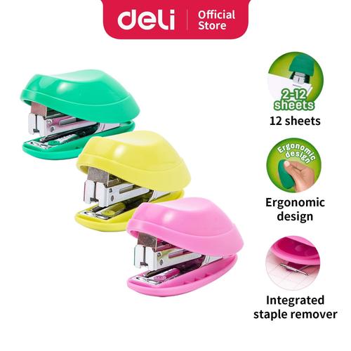 [EZO.7002761] Deli E0220F 15sheets mini stapler