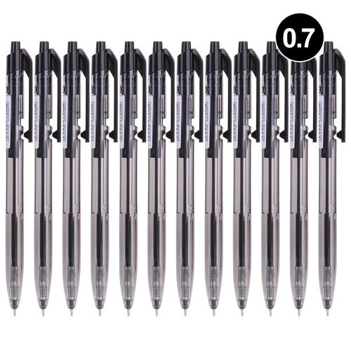 [EZO.7002833] Deli EQ02120 Ball Point Pen / Pulpen 0.7mm Tinta Hitam 1 BOX / 12 Pcs