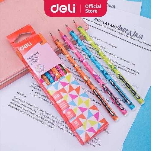 [EZO.7002935] Deli E37006 Pensil Kayu-Graphite Pencil HB