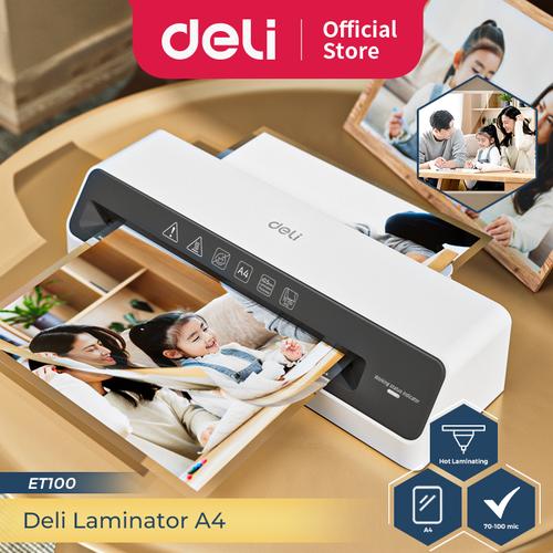 [EZO.7300016] Deli Laminator / Mesin Laminating / Laminator A4 70-100 MIC ET100