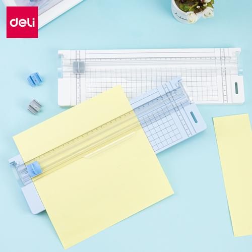 [EZO.7300017] Deli Small Paper Trimmer Portable/ Pemotong Kertas Kecil A4 A5 Trimmer Photo Cutter Mat 14251
