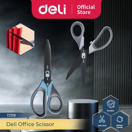 [EZO.7300035] Deli Gunting Kantor / Office Scissors Putih-Biru TJ119