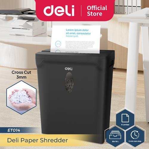 [EZO.7300108] Deli Mesin Penghancur Kertas / Paper Shredder 5 Lembar 2 Menit ET014