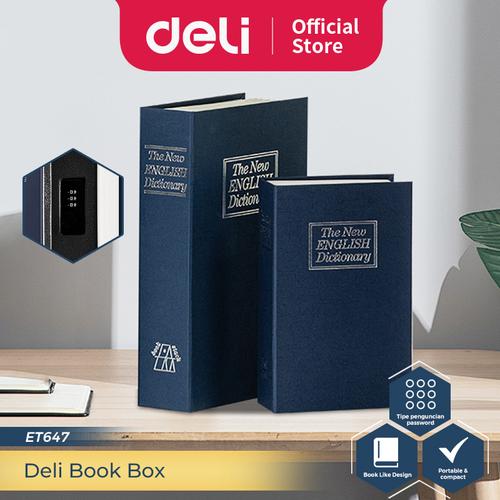 [EZO.7300206] Brankas Buku / Brankas Bentuk Buku Novel / Brankas Buku Mini / Book Safe Password + Kunci Manual 15x5x24 cm ET647