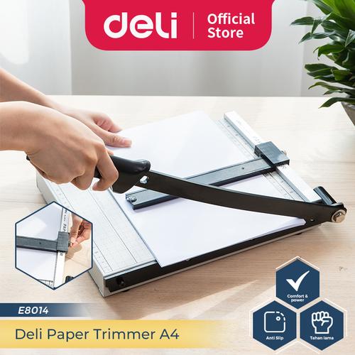 [EZO.7300208] Deli Paper Trimmer / Pemotong Kertas A4 Anti Slip Keperluan Kantor E8014