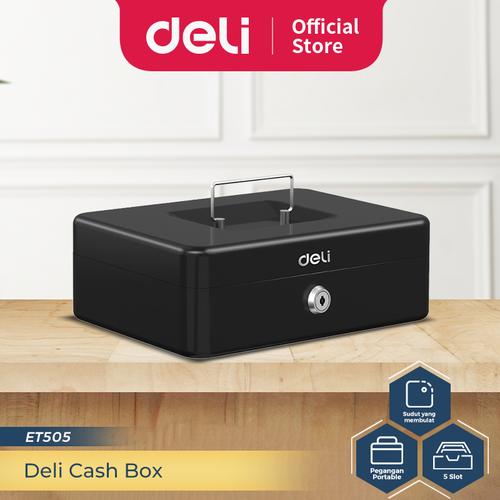 [EZO.7300230] Deli Brankas Uang / Kotak Uang Besi / Kotak Emas / Cash Box 25x18x9 ET505