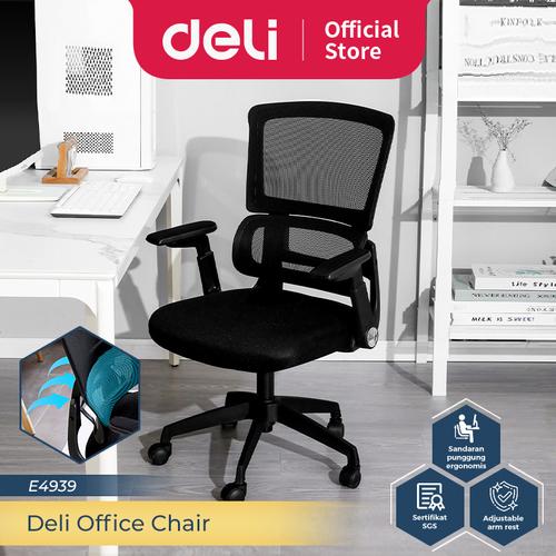 [EZO.7300276] Deli Office Chair / Kursi Kantor / Kursi Kerja Desain Ergonomis E4939
