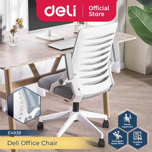 [EZO.7300277] Deli Office Chair / Kursi Kantor / Kursi Kerja Desain Ergonomis E4938