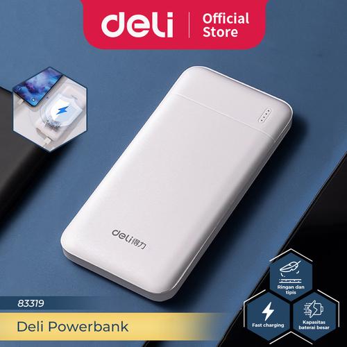 [EZO.7300280] Deli Powerbank Cas Portable 10000 mAH Type C USB Fast Charging 83319