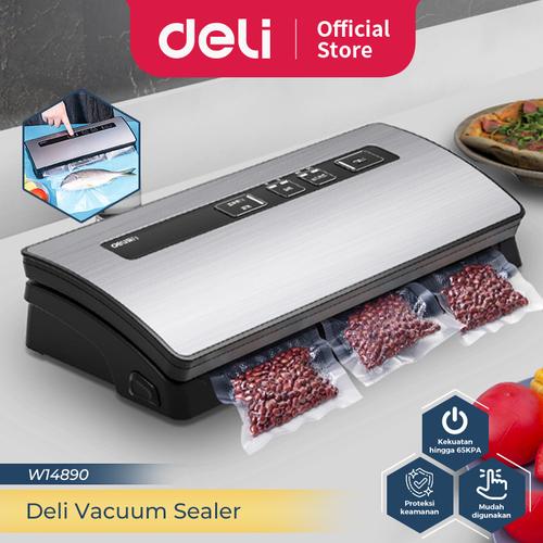 [EZO.7300300] Deli Vacuum Sealer Food Sealer Mesin Vakum Makanan 110W 65KPA W14890