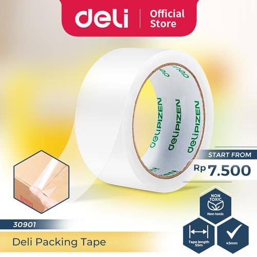 [EZO.7300320] Deli Isolasi/Lakban Bening 45 mm x 60/100 yard x 48 Micron 6 pcs 3090X