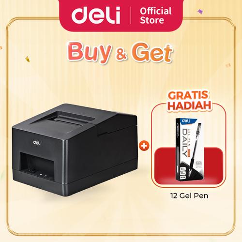 [EZO.7300326] Deli Printer Thermal Cetak Struk Kasir 58 mm USB Bluetooth POS E581PW