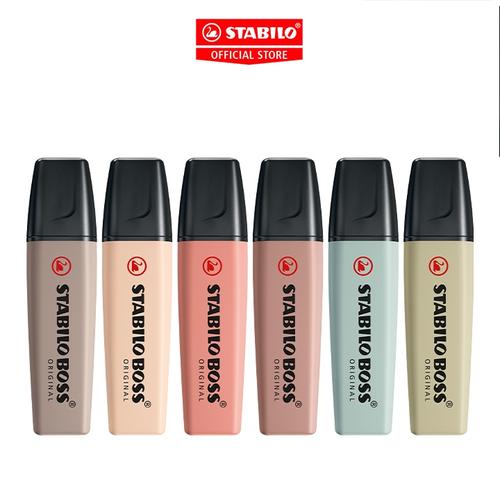 [EZO.8600008] STABILO BOSS Naturecolors Highlighter Set 6 | Marker Pen Spidol Warna Warni Aesthetic Nature Tone Earth Tone