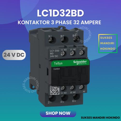 [EZM.1110061] Kontaktor 3 Phase 32 Ampere 3P 32A LC1D32BD 24 V DC Schneider