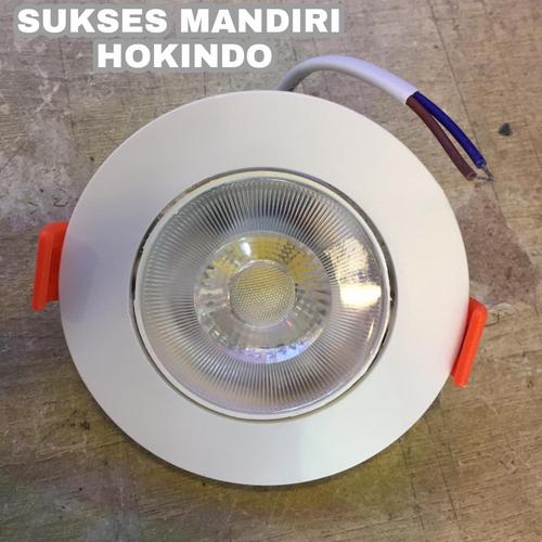 [EZM.1111001] Lampu LED Downlight COB 5 Watt 220V LED Ceiling Light 5W AC PVC DL