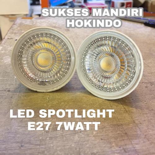 [EZM.1111003] Lampu mata 1 Sorot Spot COB E27 7Watt 7W Spot Halogen kuning 3000K