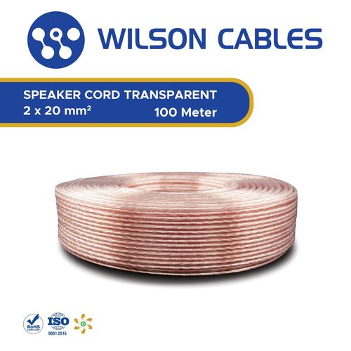 [EZM.7900037] Kabel Audio 2x20 100 Meter TR - Speaker Cord Wilson Cables