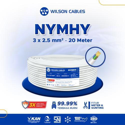[EZM.7900068] Kabel NYMHY 3x2.5 mm2 20 Meter - Kabel Listrik Tembaga Wilson Cables
