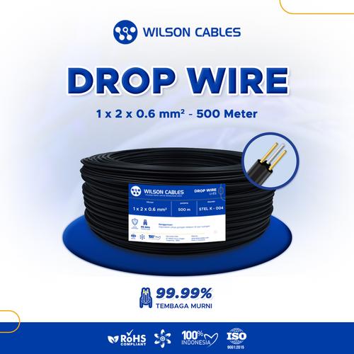 [EZM.7900090] Wilson Cables - Kabel Drop Wire / U-ES 1 X 2 X 0.6 mm - Roll 500 Meter
