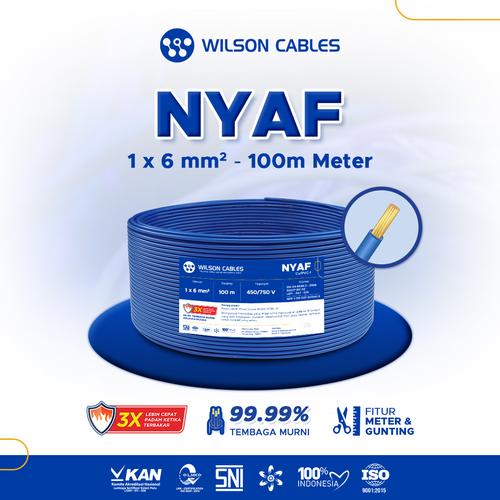 [EZM.7900199] Wilson Cables - NYAF 6 mm² 100 Meter - Kabel Tembaga Serabut