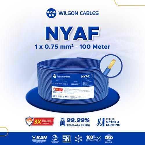 [EZM.7900354] NYAF 0.75 mm2 100 Meter - Kabel Listrik Tembaga Wilson Cables