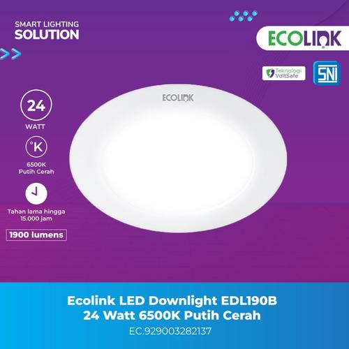 [EZM.1070020] Lampu Plafon Bulat Downlight LED 24W Putih Cool Day Light 6500K 24 Watt