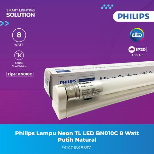 [EZM.1070074] Philips Lampu Neon TL LED BN010C 8 Watt Putih Natural White 8W