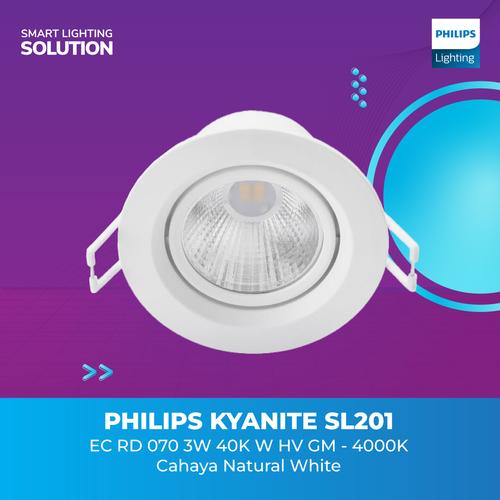 [EZM.1070113] Philips LED Kyanite SL201 EC RD 070 3W WH 4000K Natural-Semi Putih
