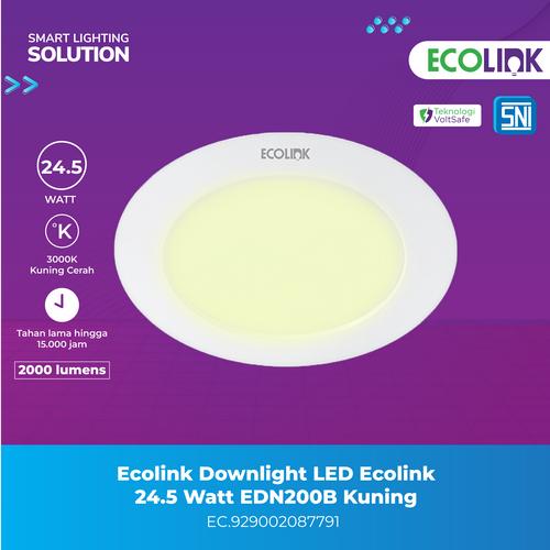 [EZM.1070138] Ecolink Lampu Downlight Plafon LED 24.5W Kuning Warm White 24.5W 3000K