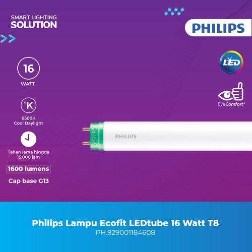[EZM.1070184] Philips Lampu TL Neon Ecofit LEDtube 16 Watt Cool Daylight Putih 6500K T8