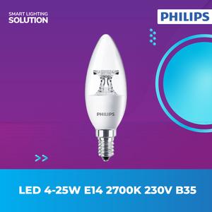 [EZM.1070190] Philips Lampu Bohlam LED 25W Cahaya Kuning 2700K 230V B35 E14 LED4