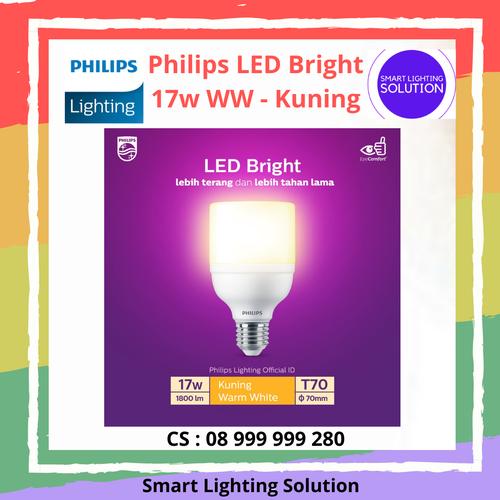 [EZM.1070221] Philips LED Bright 17W E27 3000K Warm White-Kuning