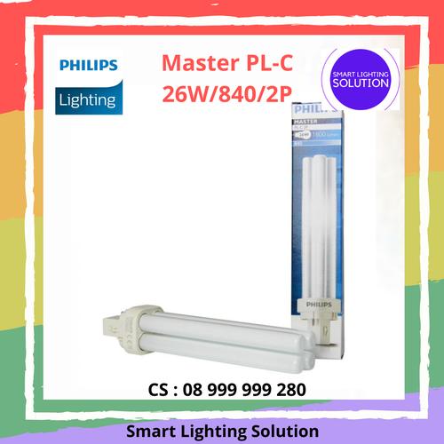[EZM.1070226] Lampu Philips Master PLC 2P 26W/840 - Natural White