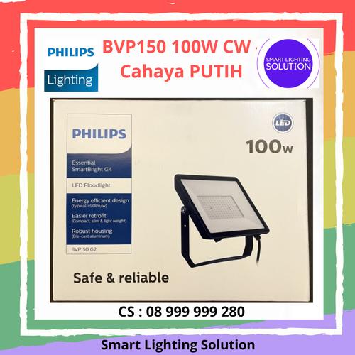 [EZM.1070238] PHILIPS LED FLOODLIGHT BVP150 100W CW 6500k IP65 - cahaya PUTIH