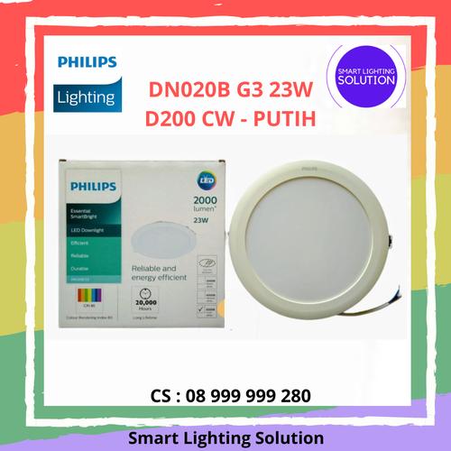 [EZM.1070250] Philips Downlight LED DN020B G3 23w D200 CW - Putih