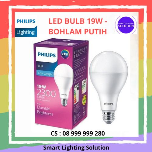 [EZM.1070256] Philips Lampu Bohlam LED Philips 19W Cahaya Putih Cool Day Light